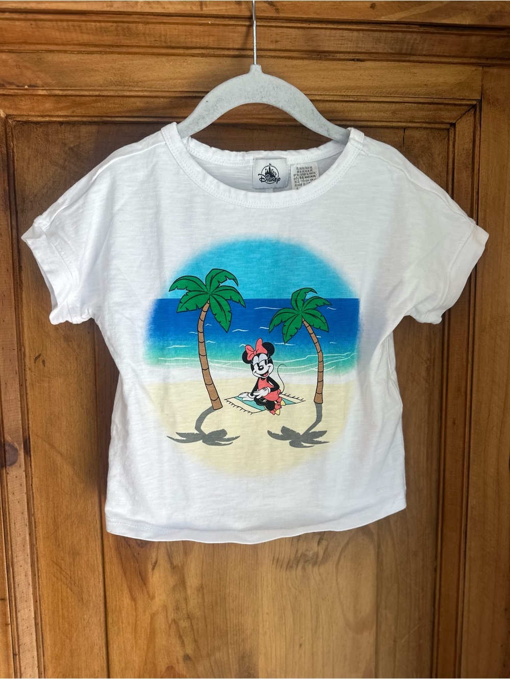 Disney Minnie Mouse Beach Graphic Tee Size 4